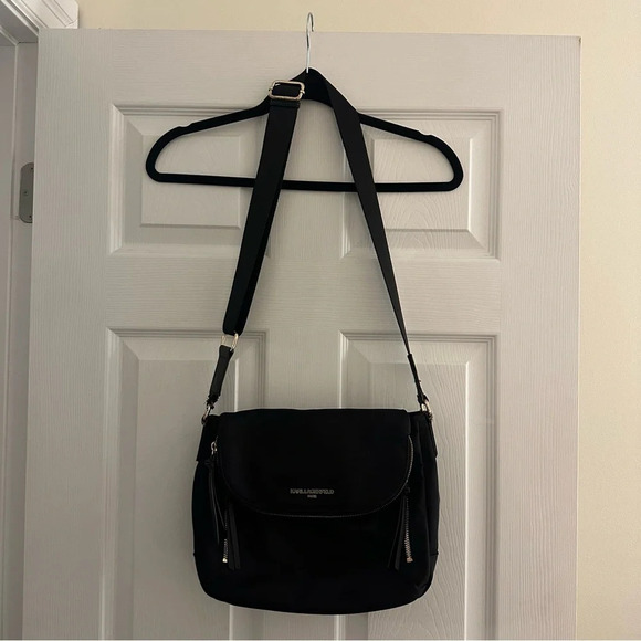 Karl Lagerfeld Paris Naomi Messenger Handbag - Picture 9 of 13